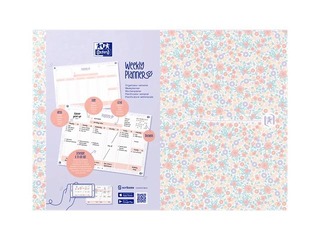 Galda kalendārs - nedēļas plānotājs Oxford, Floral, A4, 60 lapas