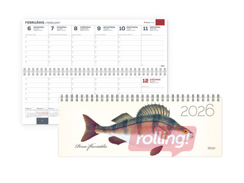 Galda kalendārs Memo Card, Fish