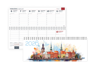 Galda kalendārs Memo Card, Riga