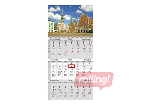 Sienas kalendārs Office, Nr.6