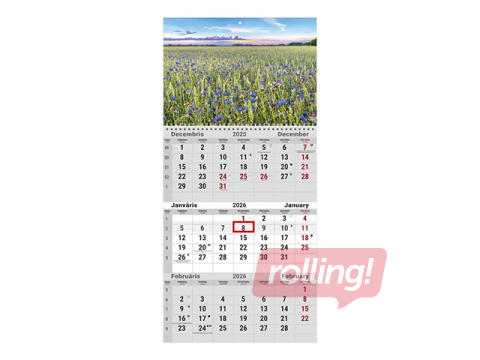 Sienas kalendārs Office, Nr.1