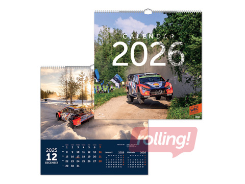 Sienas kalendārs, Rally, angļu valodā