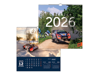 Sienas kalendārs, Rally, angļu valodā