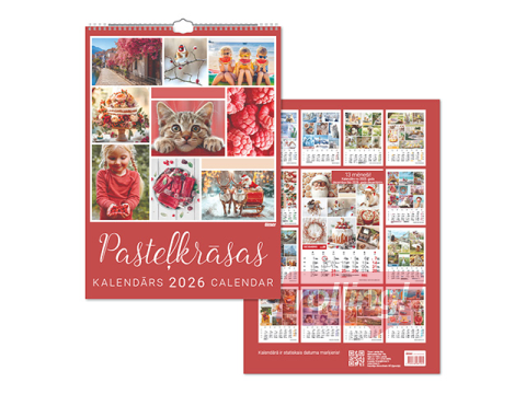 Sienas kalendārs, Pasteļkrāsas