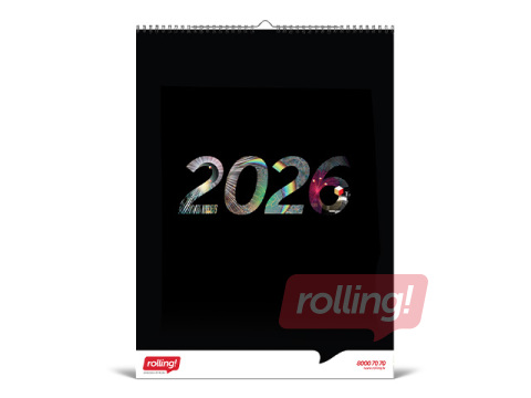 Rolling sienas kalendārs 2026 (A2)