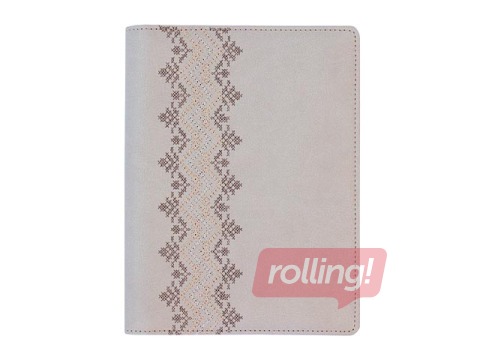 Skolotāja dienasgrāmata Pattern, gaiši pelēka, A5