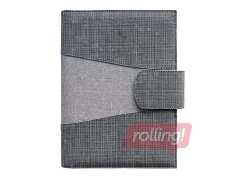 Skolotāja dienasgrāmata Exclusive, A5, pelēka/gaiši pelēka