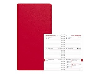 Skolēnu dienasgrāmata, 10.-12.kl., Midi Spirex, 100x170 mm, sarkana