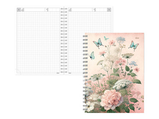 Dienasgrāmata - piezīmju bloks bez datumiem, Tempo Spiral, rūtiņu, Magic