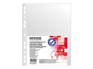 Dokumenditaskud Office Products, A4, läikiv, 60 mic., 100 tk.