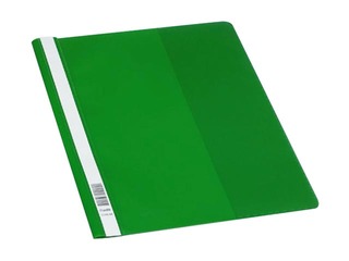 Clear view folder Bantex, A4+ with Pocket and Label on Spine, green