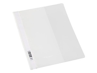 Clear view folder Bantex, A4+ with Pocket and Label on Spine, white