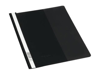 Clear view folder Bantex, A4+ with Pocket and Label on Spine, black