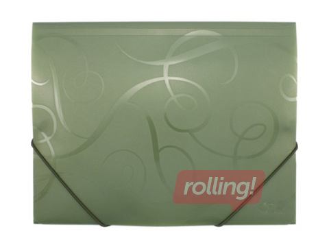 Folder with rubber Forpus BAROCCO, A4, green