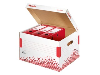 Arhīva kaste Esselte Speedbox, mapēm reģistriem, 392 x 301 x 334 mm