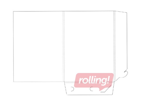 Mape kartona, A4, balta bez apdrukas