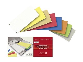 Page dividers Brunnen, cardboard, 10.5x24 cm, 100 pcs, red