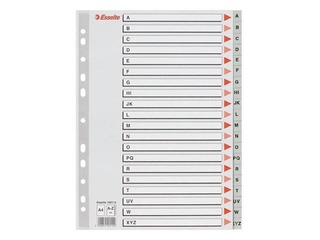Vahelehed Esselte, A4, A - Z, hall