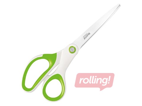 Šķēres Leitz WOW, titāna, zaļas, 20.5cm