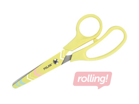 Šķēres bērniem Milan Basic Pastel, dzeltenas, 13.4cm