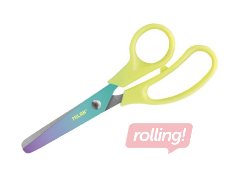 Šķēres bērniem Milan Sunset, dzelteni rokturi, 13.4cm