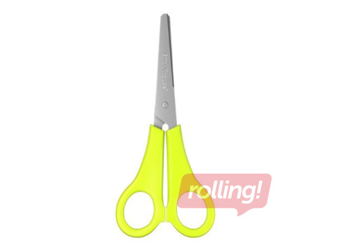 Šķēres bērniem ErichKrause, JOY, kreiļiem, neona dzeltenas, 13.5cm