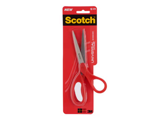 Šķēres Scotch Universal, 18 cm, sarkanas