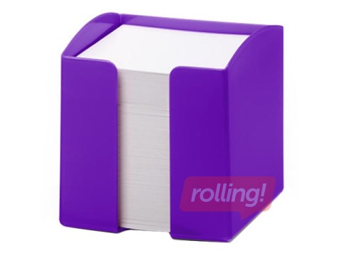 Kastīte piezīmju papīram Durable Trend, 10x10.5x10 cm, plastmasas, violeta