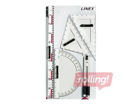 Lineālu komplekts magnētiskajai tāfelei Linex