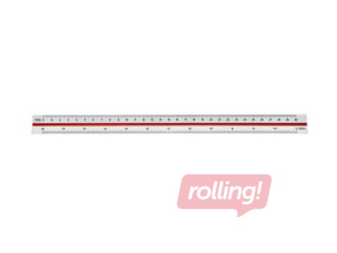 Lineāls mēroga Linex 312, 30 cm., mērogs:1:100:200:250:300:400:500