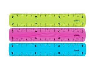 Lineāls 15 cm Centrum Flex, plastmasas, dažādas krāsas