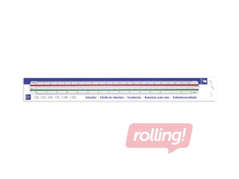 Lineāls mēroga Staedtler Mars 561, 30cm, mērogs:1:20:25:50:75:100:125
