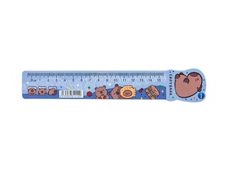 Lineāls Capybara, lokans, zils, 15cm