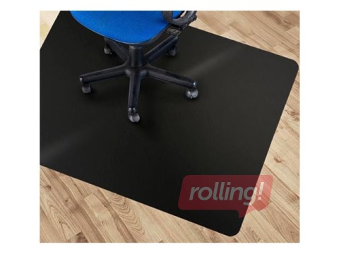 Paklājs zem krēsla cietai grīdai Rillstab, 120x90 cm, melns