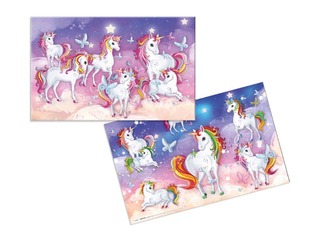 Desk pad, 55 x 35 cm with Unicorn