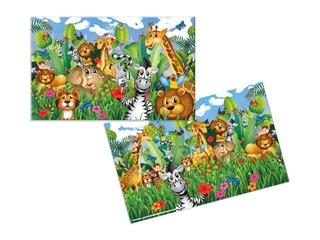 Galda segums, 55 x 35 cm ar džungļu tematiku