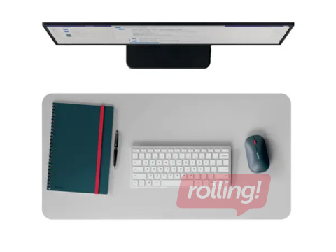 Galda segums ādas Leitz Large Leather Desk Mat, 70x36cm, pelēks