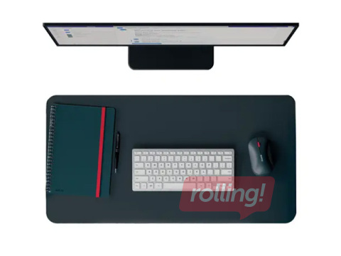 Galda segums ādas Leitz Large Leather Desk Mat, 70x36cm, tumši pelēks