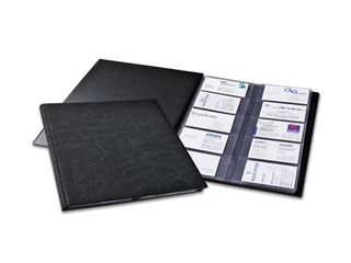 Vizītkaršu bloks Durable Visifix, 230 x 310 mm, 400 vizītkartēm, melns