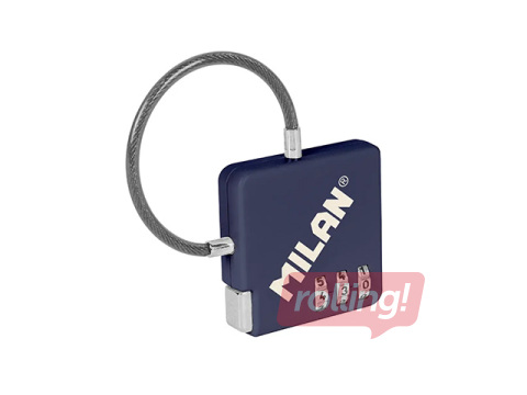 Atslēgu piekariņš ar kodu, zils, 6.5x6.8x0.9cm