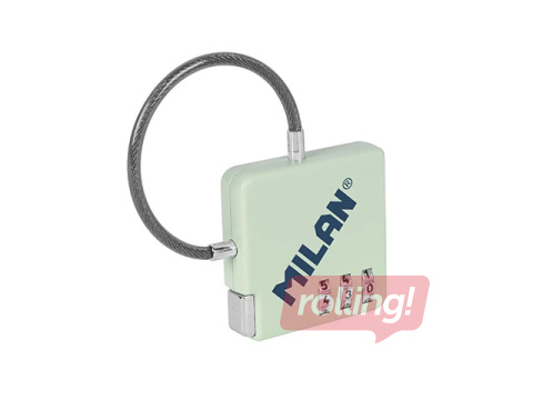 Atslēgu piekariņš ar kodu, zaļš, 6.5x6.8x0.9cm