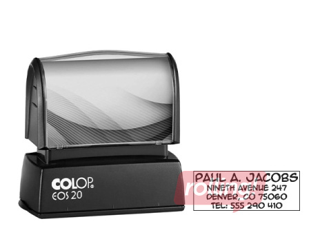 Zīmogs pēc pasūtījuma, EOS 20