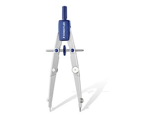 Cirkulis ar zīmuļa turētājiem un lineālu Staedtler Noris 550 01/02, zils