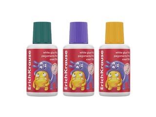 Līme PVA ErichKrause, Jolly Friends, ar otiņu, 20ml