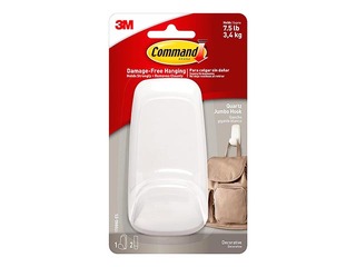 Pakaramais Command XL, plastmasas, pielīmējams, balts
