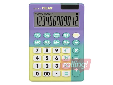 Kalkulators Milan 151812 Sunset, lillā - tirkīza