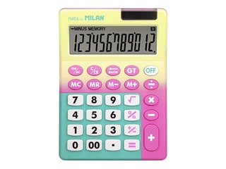 Kalkulators Milan 151812 Sunset, dzeltens- rozā