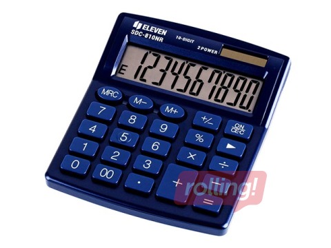 Kalkulators Eleven SDC-810NRNVE, zils