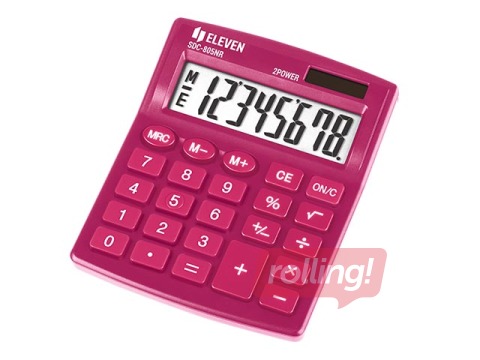 Калькулятор Eleven SDC805NRPKE, розовый
