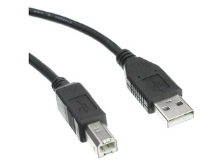 USB 2.0 kabelis A/M-B/M tips, 3.0m, melns 